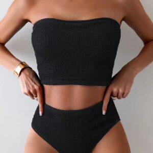 One-Piece Swimsuit M045黑色